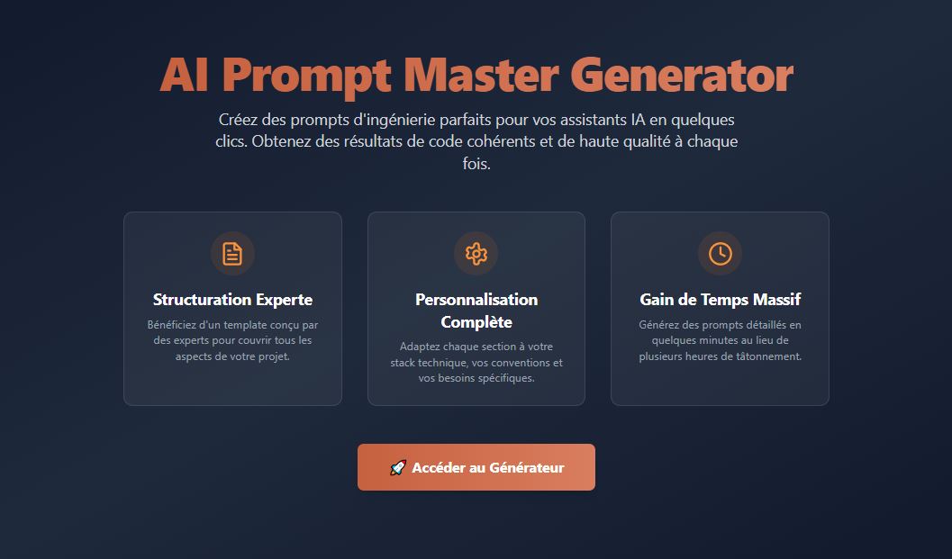 AI Prompt Master Generator